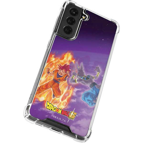 Dragon Ball Super Goku vs Beerus Galaxy S21 FE Clear Case